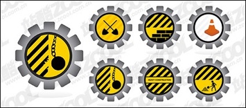 Road maintenance material vector icon